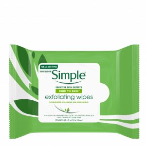 Simple Facial Exfoliating Wipes 20S