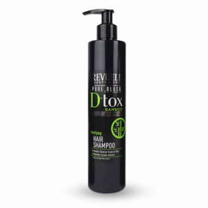 Revuele Pure Black D-tox Bamboo Charcoal Purifying Hair Shampoo 335ML