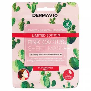 Derma V10 Pink Cactus Sheet Mask