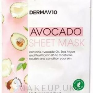 Derma V10 Avocado Sheet Mask