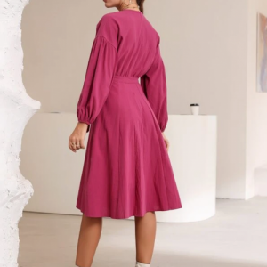 Hot Pink Belted Dress (Medium/US 6-8/UK 10-12/EU 36-38)