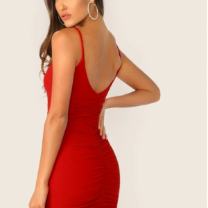 Red Slip Dress (Medium/US 6-8/UK 10-12/EU 36-38)