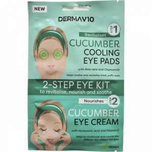 Derma V10 3 Step Eye Kit Cucumber Eyepads & Eye Cream