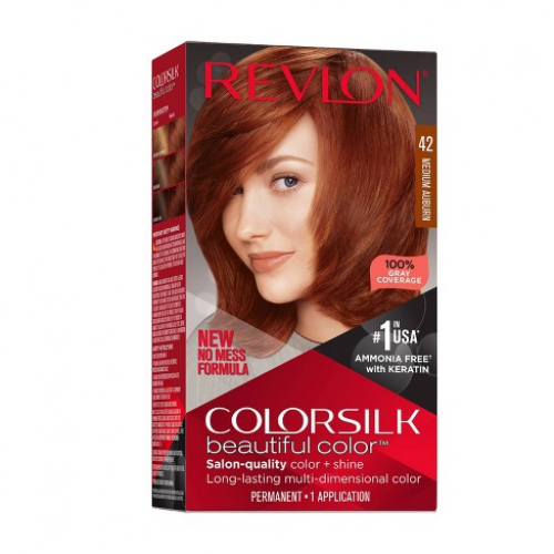 Revlon Colour Silk Med Auburn #42 With Keratin