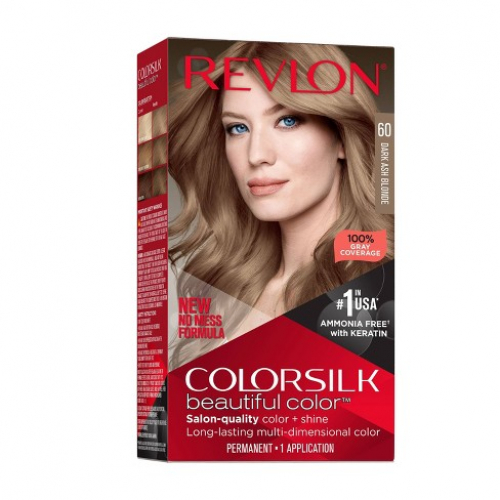 Revlon Colour Silk Dark Ash Blonde #60 With Keratin