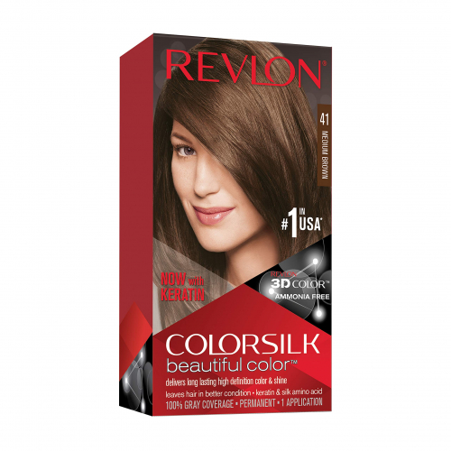 Revlon Colour Silk Medium Brown #41 With Keratin