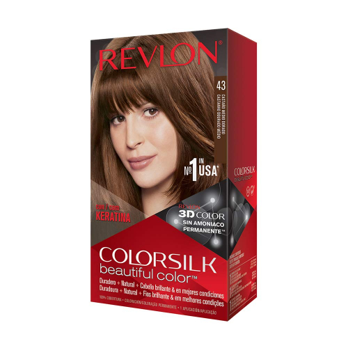 Revlon Colour Silk Med Golden Brown #43 With Keratin