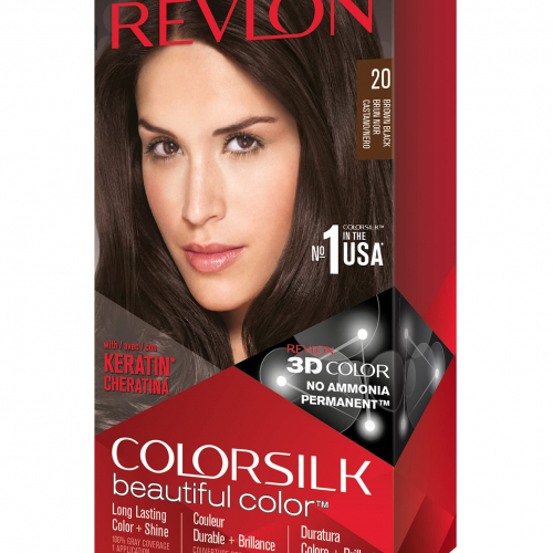 Revlon Colour Silk Bown Black #20 With Keratin