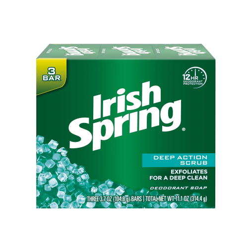 Irish Spring Soap “Scrub Soap” 3.75OZ  3PK