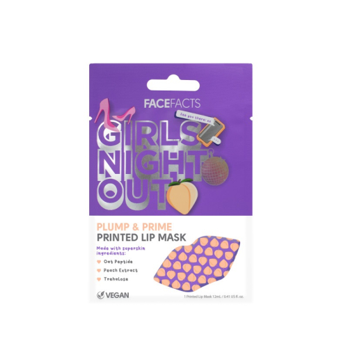 Face Facts Girls Night Out Printed Lip Mask 1’s 12ML