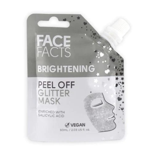Face Facts Brightening Glitter Peel Off Mask 60ML (Silver)
