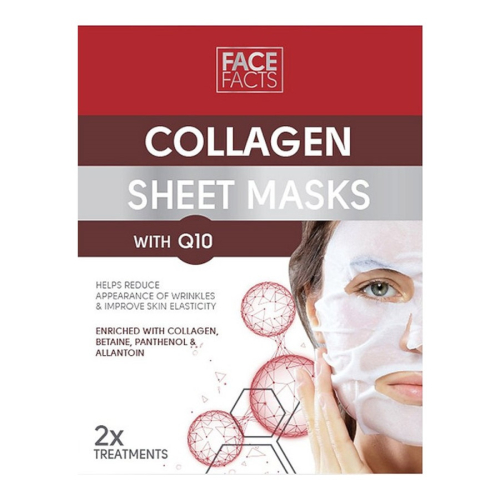 Face Facts Collagen & Q10 Sheet Mask 2’s (20ML)
