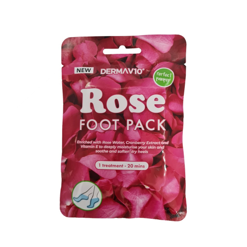 Derma V10 Rose Foot Pack 1S