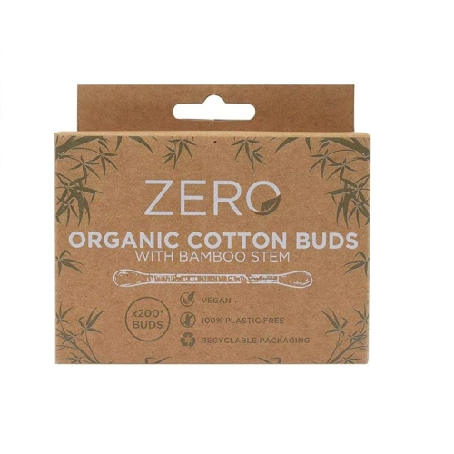 ZERO Organic Cotton Buds with Bamboo Stem 200S