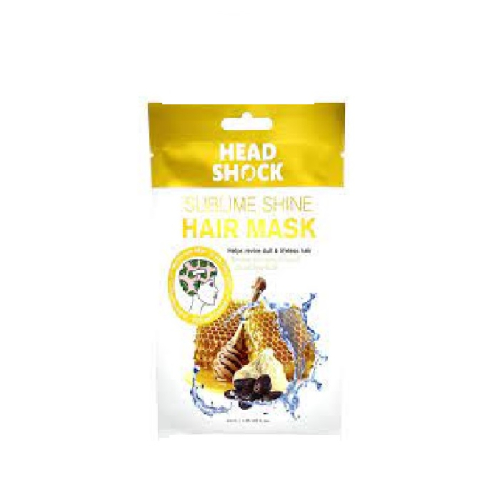 Head Shock Sublime Shine Printed Hair Sheet Masks – Honey
